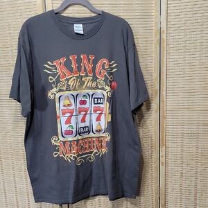 EUC Men's King Of The Machine Graphic Tee - Port & Company - Size XL
